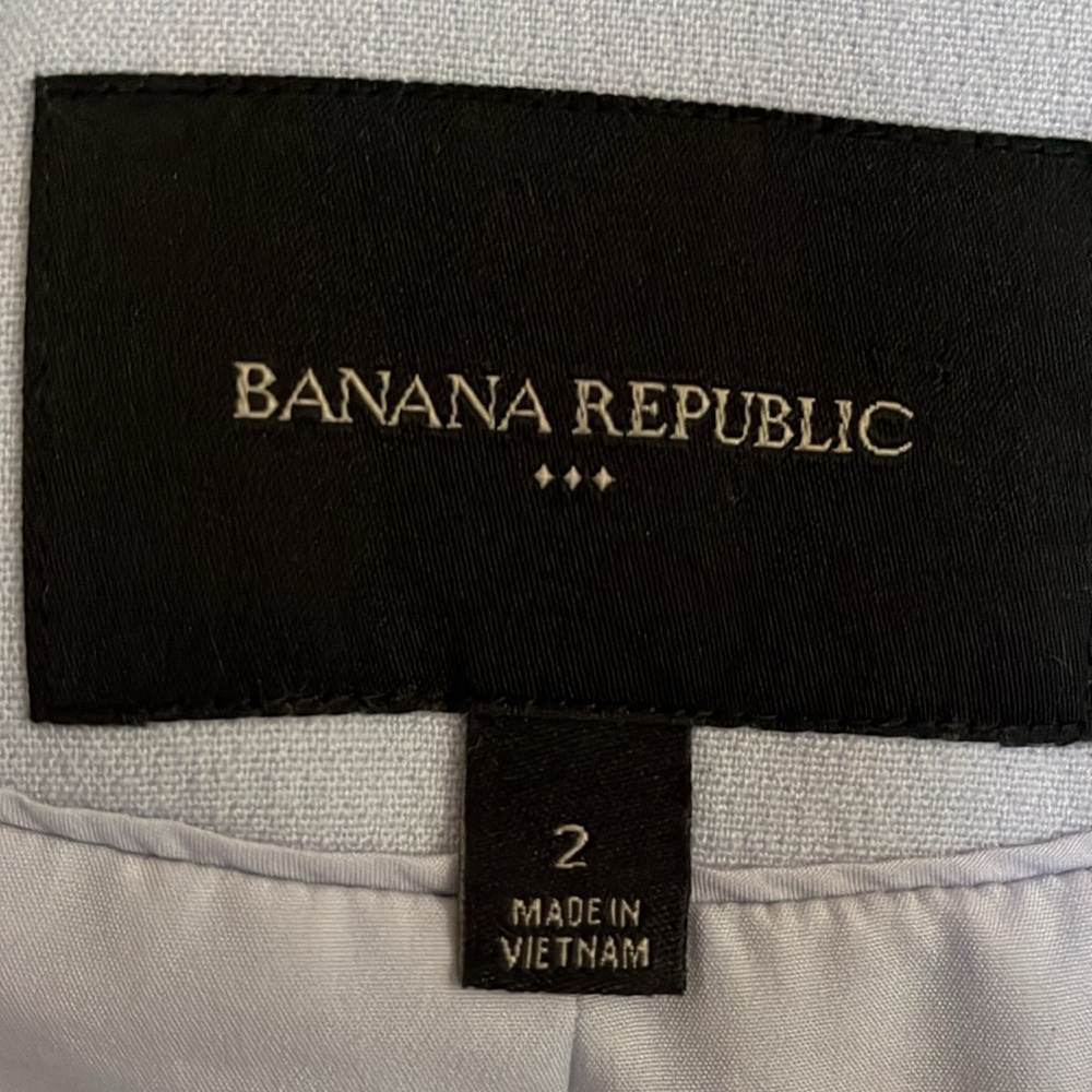 Banana Republic light Purple Open Blazer Tailored & Lined with pockets Size 2 - Picture 6 of 8